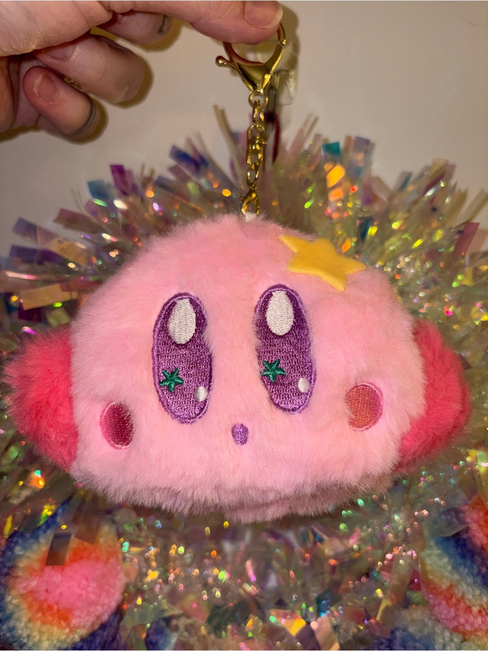 Kirby Plush Charm Keychain Coin Purse
